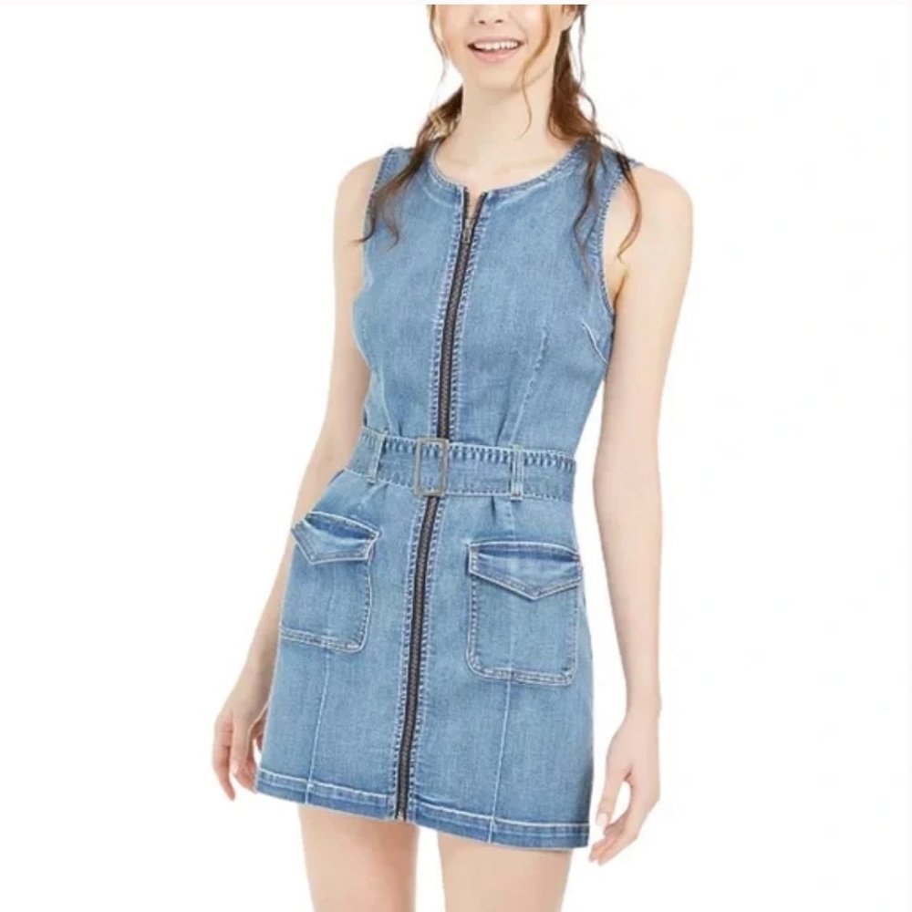 Denim Dress with belt